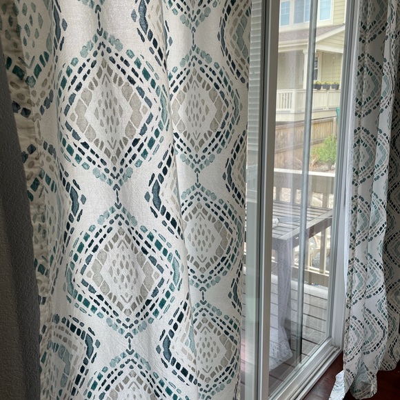 West Elm Accents | West Elm Patterned Curtains 8 Inches | Poshmark
